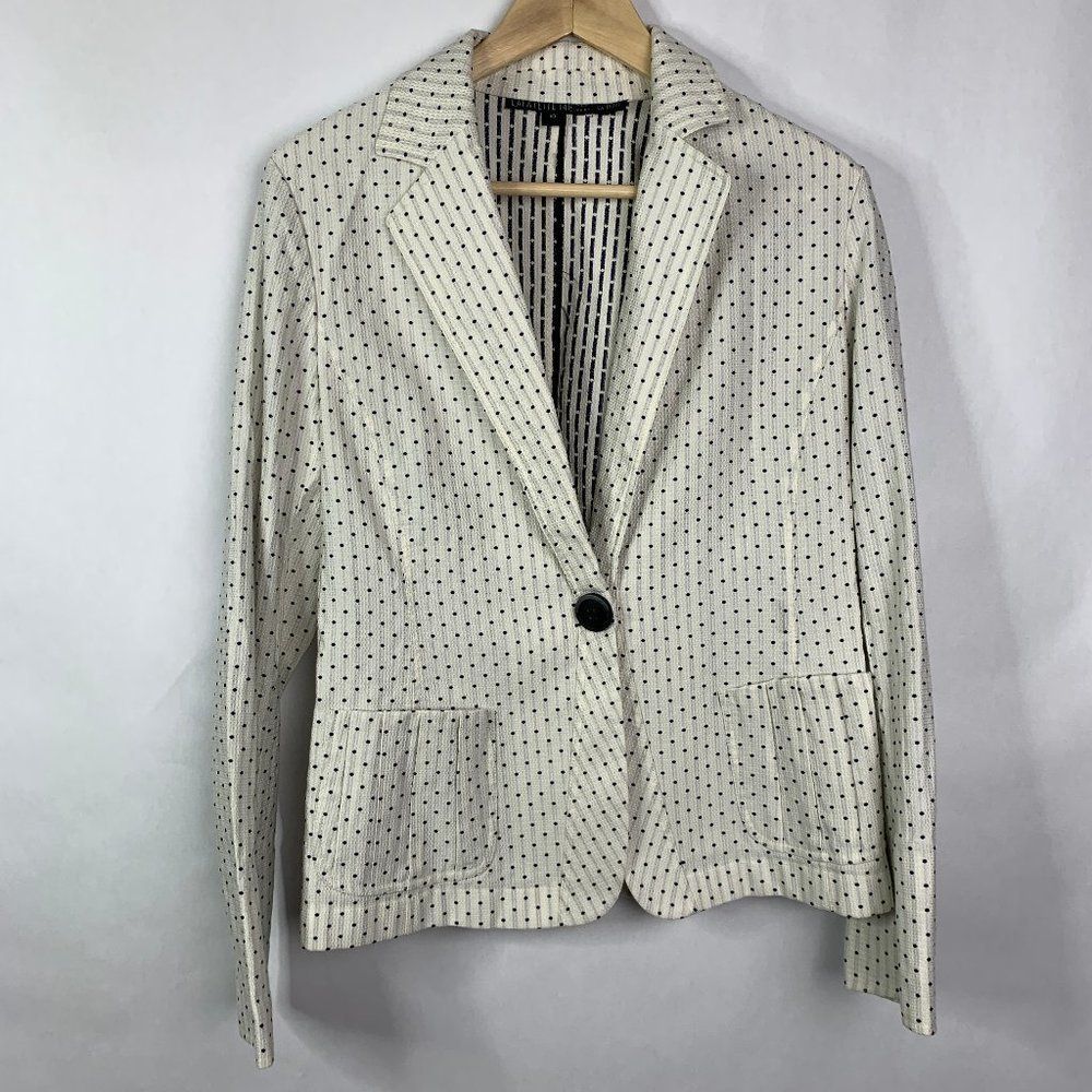 LaFayette 148 New York  Blazer Jacket  Polka Dot
